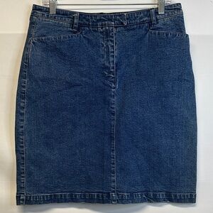 Vintage Lauren Jeans Co. Ralph Lauren Denim Pencil Skirt 12 Petite